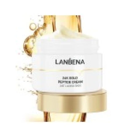 Crema de fata, Lanbena, 24K Gold, Anti-Rid, Anti-Imbatranire, cu Peptide si Aur 24K, 50gr