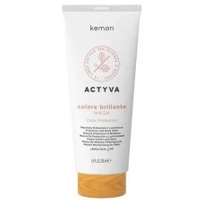 Masca pentru ingrijirea parului vopsit Actyva Colore Brillante, 200ml, Kemon