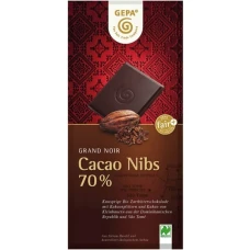 Ciocolata amaruie cu 70% cacao, 100g, Gepa