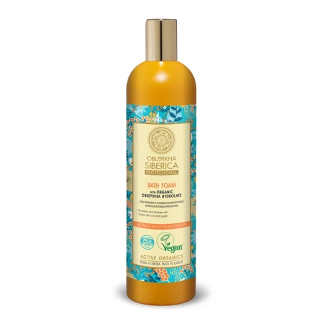 Spuma de baie Oblepikha Hydrolate, 550ml, Natura Siberica