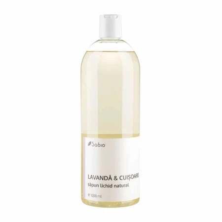 Sapun lichid natural cu lavanda si cuisoare, 1000ml, Sabio