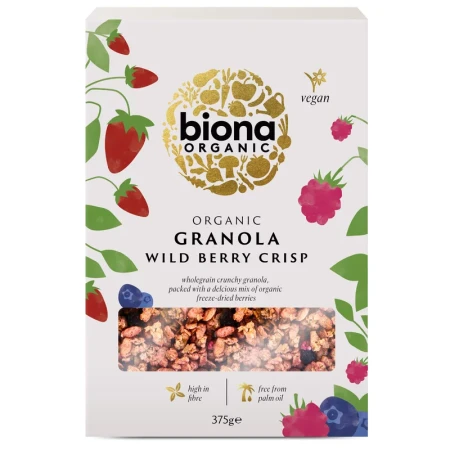 Granola cu fructe de padure crunchy Bio 375g Biona