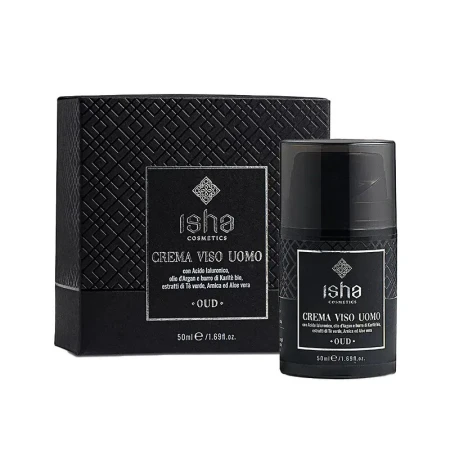 Crema de fata cu acid hialuronic si ulei de argan pentru barbati 50ml Isha