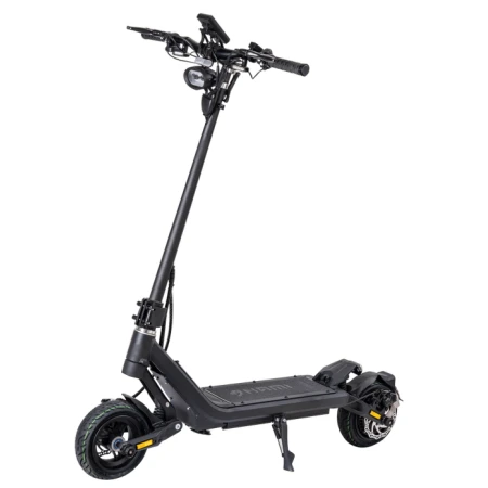 Trotineta electrica Nami Stellar Super, Viteza maxima 25 Km/h, Autonomie 75Km, Putere motor 2 x 1000W, Roti pneumatice 9inch, baterie 52V/24.5Ah (Negru)