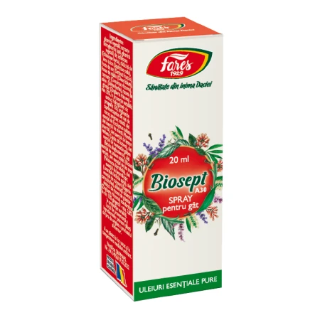 Spray pentru gat Biosept, 20ml, Fares