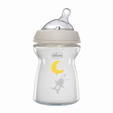 Biberon din sticla Natural Feeling 0 luni+, 250ml, Chicco