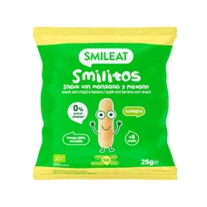 Pufuleti cu ulei de masline banane si mere +8 luni Bio Smilitos, 25g, Smileat