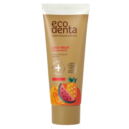 Pasta de dinti organica pentru copii cu suc de fructe, 75ml, Ecodenta