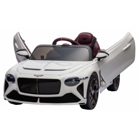 Masinuta electrica 4x4, pentru copii, Bentley Bacalar 120W 12V premium, culoare Alb