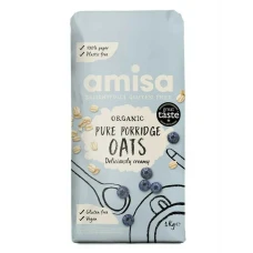 Porridge din ovaz fara gluten, bio, 1kg, Amisa