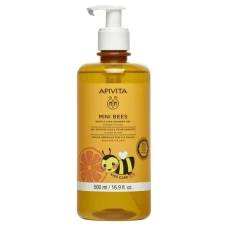 Gel de dus pentru copii cu miere si portocale, 500ml, Apivita