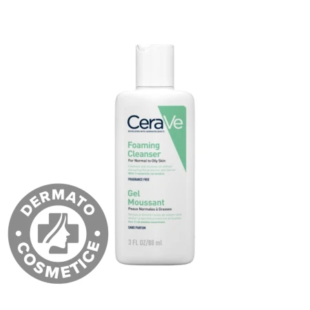 Gel de curatare spumant pentru pielea normal-grasa Travel Size, 88ml, CeraVe