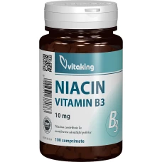 Vitamina B3 niacina 10mg, 100 comprimate, Vitaking