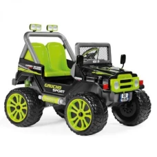 Masina electrica Peg Perego Gaucho Sport, 12V, 3 ani +, Verde Negru