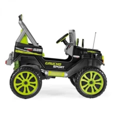 Masina electrica Peg Perego Gaucho Sport, 12V, 3 ani +, Verde Negru