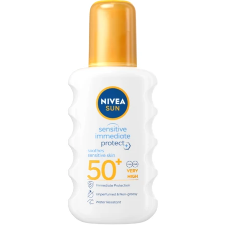 Spray pentru protectie solara SPF50+ Sun Sensitive, 200ml, Nivea