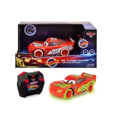 Masinuta cu telecomanda Glow Racer Lightning McQueen incarcare USB Jada 1:24