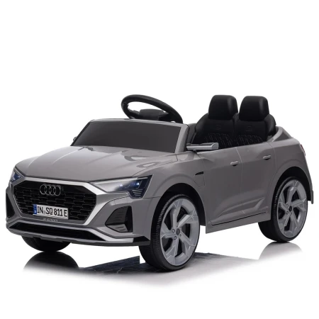 Masinuta electrica pentru copii, Audi SQ8, telecomanda control parental inclusa, 70W 12V, echipare standard, gri
