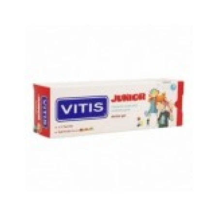 Pasta de Dinti pentru Copii, Dentaid, Vitis Junior, Intareste Smaltul si Protejeaza Eficient, Aroma Tutti Frutti, 75ml