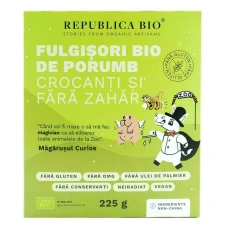 Fulgisori Bio de porumb crocanti si fara zahar FARA GLUTEN Republica BIO, bio, 225 g