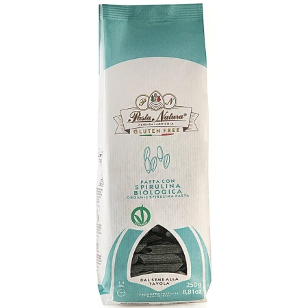 Paste din orez cu spirulina bio 250g Pasta Natura
