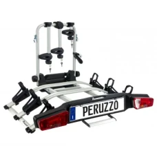 Suport biciclete Peruzzo Zephyr 713/3E cu prindere pe carligul de remorcare - pentru 3 biciclete electrice