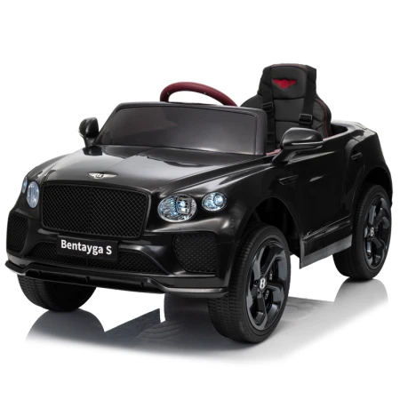 Masinuta electrica 4x4 pentru copii, Bentley Bentayga S, 120W, 12V, echipare premium, neagra