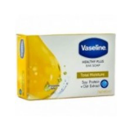 Sapun Solid, Vaseline, Total Moisture, cu Extract de Ovaz si Proteina din Soia, Efect Hidratare Intensiva, 75gr