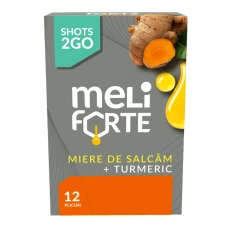 Miere de salcam cu turmeric, 12 plicuri, Meliforte