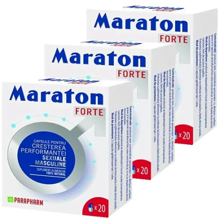 Pachet 3 cutii Maraton Forte, 60capsule, Parapharm