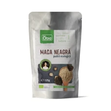 Maca neagra pudra raw bio, 125g - Obio