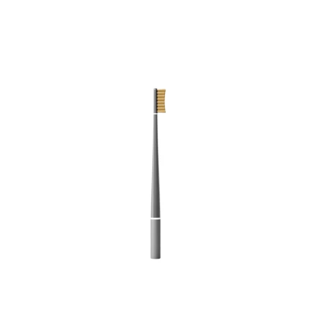Periuta de dinti cu Vitamina C Gold Asphalt Grey, 1 bucata, Piuma