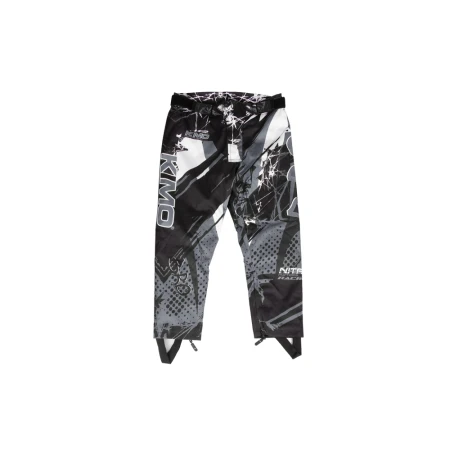 Pantaloni KIMO Kids BRO Motocross cu aparatori, ideal pentru copii pasionati de motocross, negru