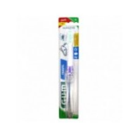 Periuta de Dinti Manuala, Gum, Travel 158, cu Peri Tratati cu Clorhexidina, Soft, Culoare Mov