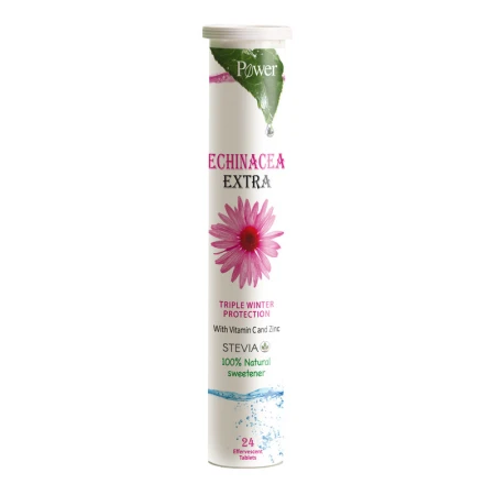 Echinacea Extra cu Stevie, 24 tablete efervescente, Power Of Nature