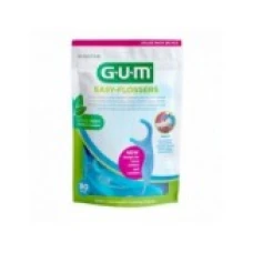 Set Ata Dentara, GUM, Easy Flossers, Tip Scobitoare, Cerata cu Alunecare Usoara, Fibra Rezistenta, 90 buc