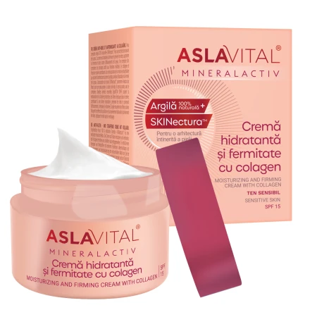 Crema hidratanta si fermitate cu colagen MineralActiv, 50ml, Aslavital