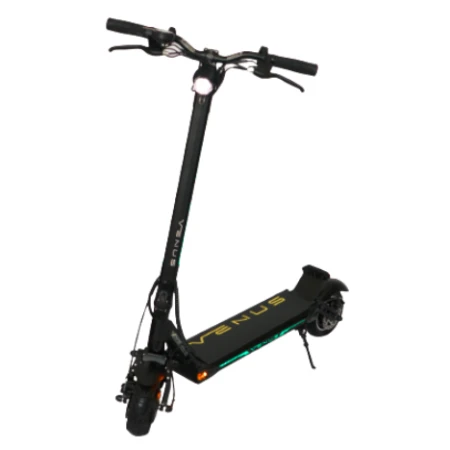 Trotineta electrica VENUS DUAL, Viteza 50 Km/h, Autonomie 45-55 Km, Motor 2200W, suspensie cu elastomeri, Roti 8.5inch (Negru)
