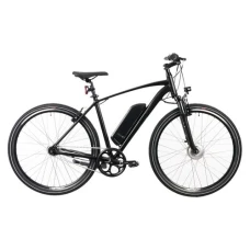 Bicicleta Electrica DEVRON 28173, frana V-brake, roti 28 Inch, cadru aluminiu 520mm XL, 7 viteze, motor 250W, Negru