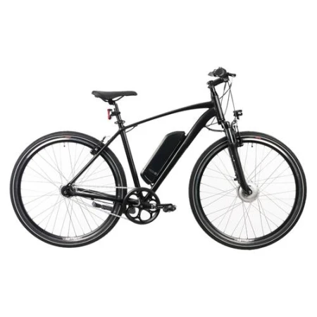 Bicicleta Electrica DEVRON 28173, frana V-brake, roti 28 Inch, cadru aluminiu 520mm XL, 7 viteze, motor 250W, Negru