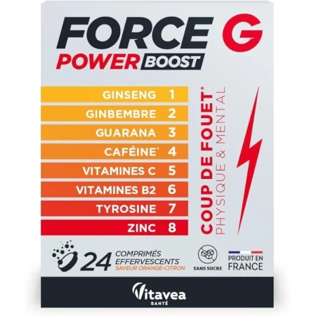Force G Power Boost, 24 comprimate efervescente, Vitavea