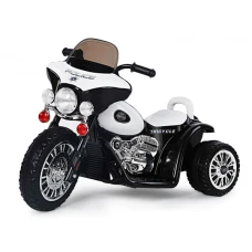 Motocicleta electrica pentru copii, POLICE JT568 35W STANDARD, Alb  Negru