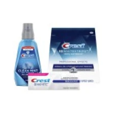 Set 20x Benzi Albirea Dintilor, Crest 3D White, Professional Effects, 1x Pasta de Dinti, 110gr, 1x Apa de Gura, 1000ml