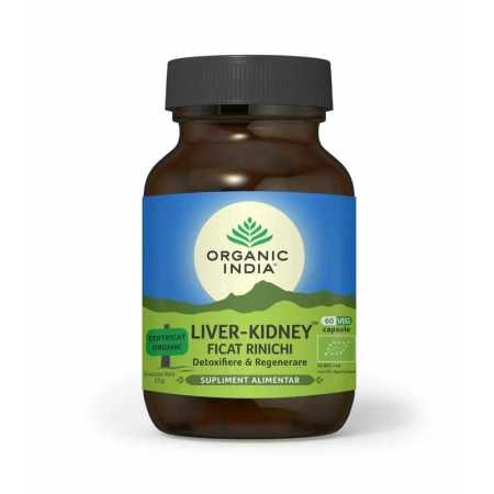 Ficat & Rinichi, Detoxifiere Ficat & Revitalizare, eco, 60cps, Organic India