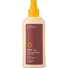 Ulei de corp pentru accelerarea bronzului SPF 15 Solar, 150ml, Viorica