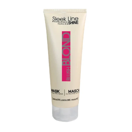 Masca cu pigment neutralizant Blond Blush Roz, 250ml, Sleek Line