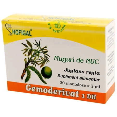 Gemoderivat din mladite si muguri de nuc, 30monodoze, Hofigal