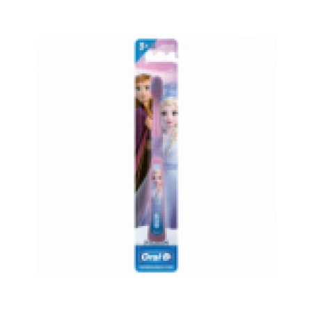 Periuta de Dinti pentru Copii, Oral-B, Frozen, Elsa, Varsta 3+ Ani, Multi-Protectie, Peri Moi, Culoare Violet