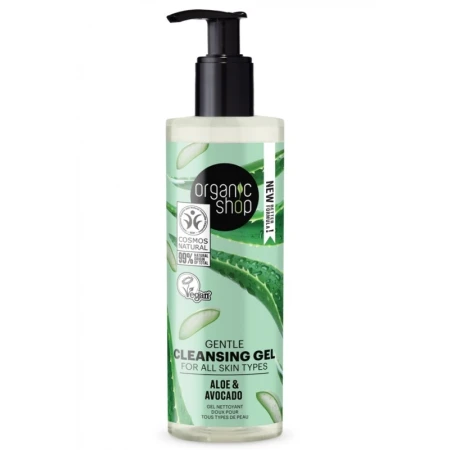 Gel de curatare pentru fata Avocado & Aloe, 200ml, Organic Shop