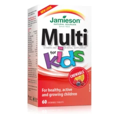 Vitamine si minerale cu fier pentru copii Multi Kids, 60 comprimate masticabile, Jamieson